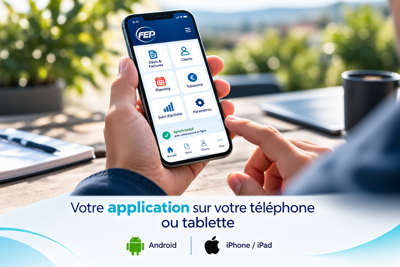 FEP sur mobile et tablette